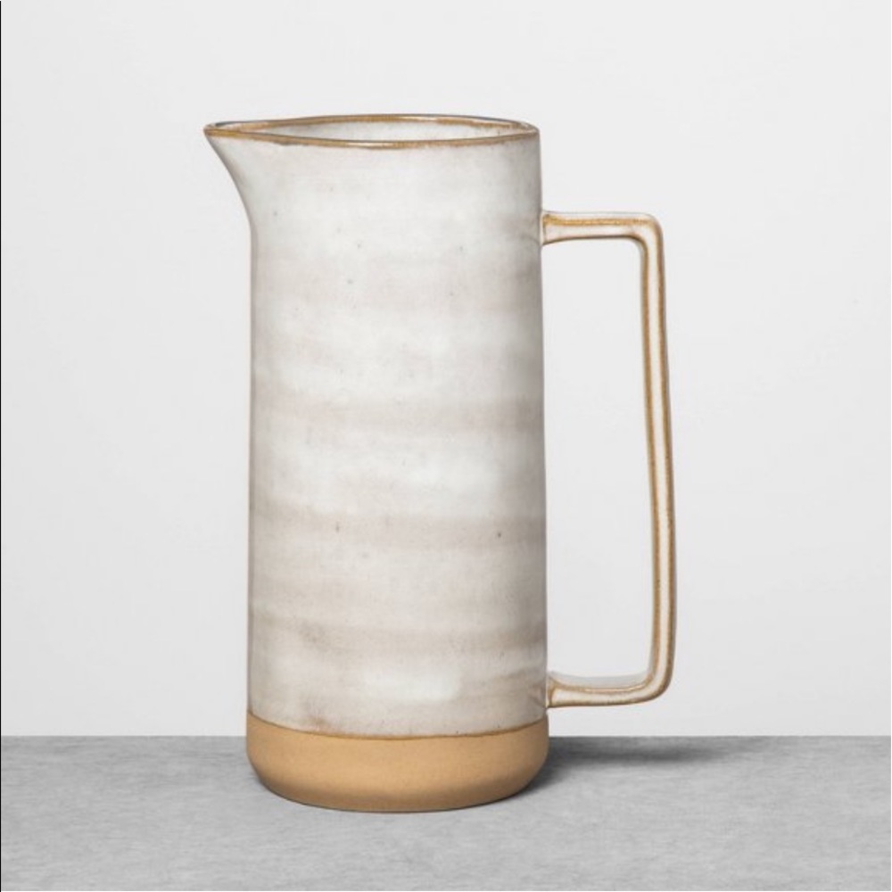 81 oz Pitcher Reactive Glaze in Cream -Hearth & Hand Magnolia 2022 Collection
